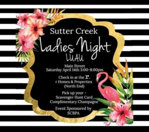 sutter creek event ladies night