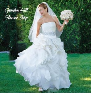 gordon hill flower shop bride with bouquet
