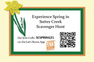 spring in sutter creek scavenger hunt promotion