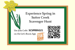 spring in sutter creek scavenger hunt promotion