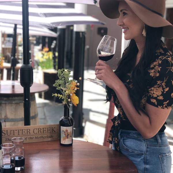 wine tasting in springtime sutter creek