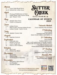 sutter creek event calendar