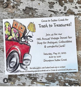 sutter creek trash to treasures event