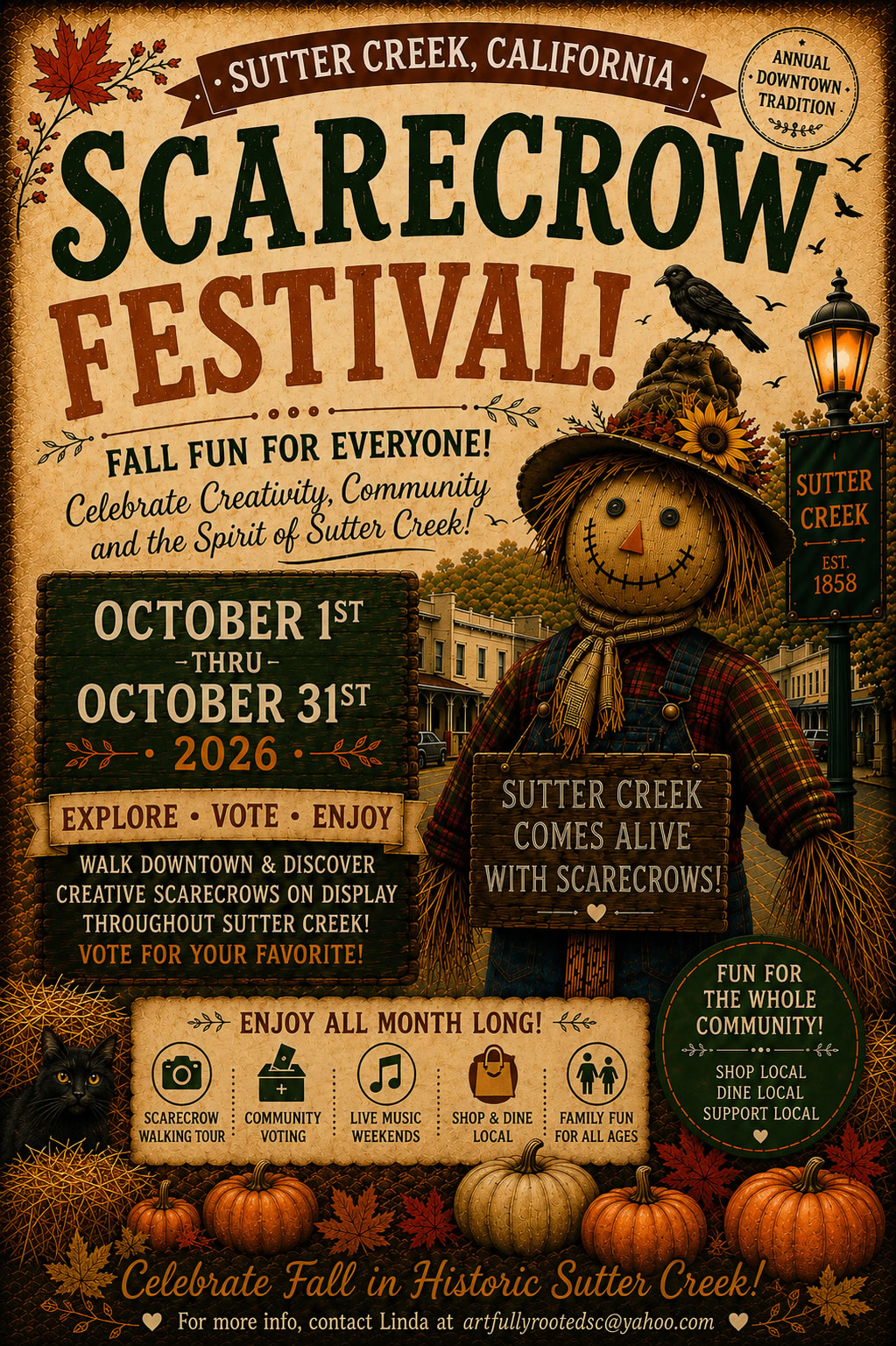 scarecrow festival sutter creek ca 2026