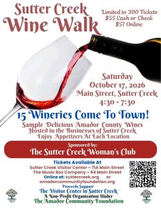 sutter creek wine walk 2026